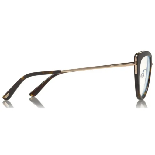 Tom Ford Eyewear Tom Ford - Block Optical Glasses - Cat-Eye Metal Optical Glasses - Dark Havana- FT5580-B - Optical Glasses - - Avvenice^ Sunglasses & Eyewear