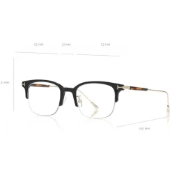 Tom Ford Eyewear Tom Ford - Blue Block Browline Optical Glsses - Browline Optical Glsses - Black - FT5645-D - Optical Glsses - - Avvenice^ Sunglasses & Eyewear