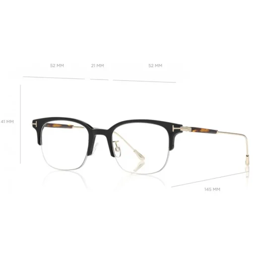 Tom Ford Eyewear Tom Ford - Blue Block Browline Optical Glsses - Browline Optical Glsses - Black - FT5645-D - Optical Glsses - - Avvenice^ Sunglasses & Eyewear