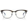 Tom Ford Eyewear Tom Ford - Blue Block Optical Glasses - Square Optical Glasses - Dark Havana - FT5590-F-B - Optical Glasses - - Avvenice