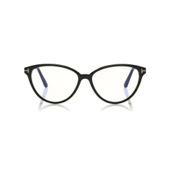 Tom Ford Eyewear Tom Ford - Blue Block Optical Glasses - Cat-Eye Acetate Optical Glasses - Black - FT5545-B - Optical Glasses - - Avvenice