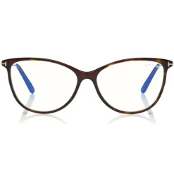 Tom Ford Eyewear Tom Ford - Blue Block Optical Glasses - Round Optical Glasses - Havana - FT5616-B - Optical Glasses - - Avvenice