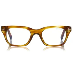 Tom Ford Eyewear Tom Ford - Blue Block Optical Glasses - Square Optical Glasses - Opal Honey - FT5536-B - Optical Glasses - - Avvenice^ Sunglasses & Eyewear