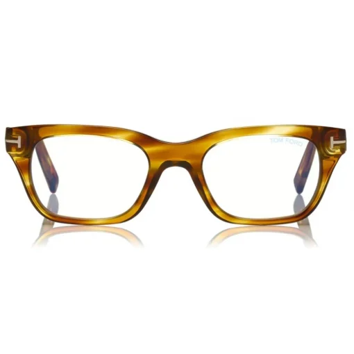 Tom Ford Eyewear Tom Ford - Blue Block Optical Glasses - Square Optical Glasses - Opal Honey - FT5536-B - Optical Glasses - - Avvenice^ Sunglasses & Eyewear