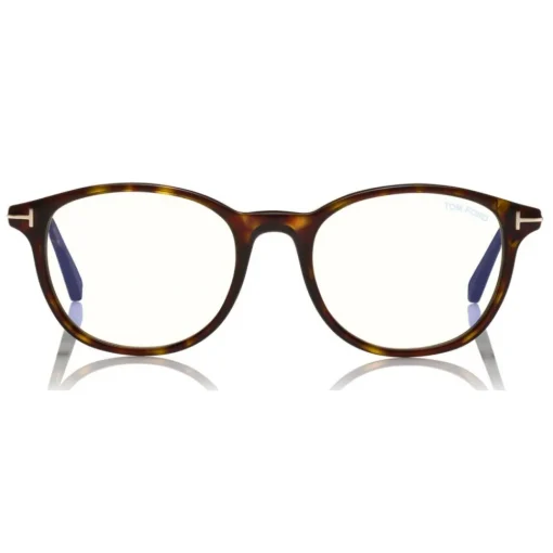 Tom Ford Eyewear Tom Ford - Blue Block Optical Glasses - Round Optical Glasses - Dark Havana - FT5553-B - Optical Glasses - - Avvenice