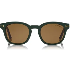 Tom Ford Eyewear Tom Ford - Blue Block Optical Glasses - Round Optical Glasses - Havana - FT5532-B - Optical Glasses - - Avvenice^ Sunglasses & Eyewear