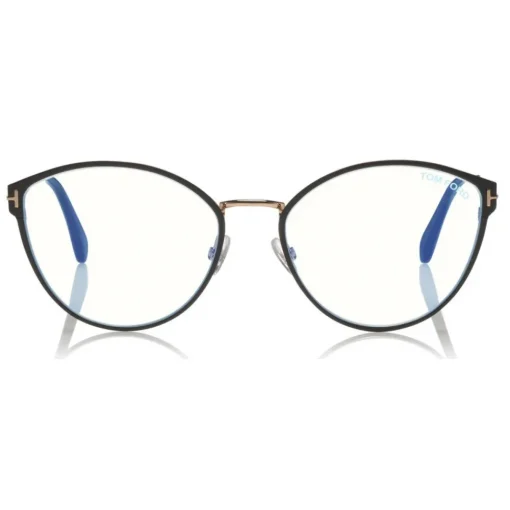 Tom Ford Eyewear Tom Ford - Blue Block Optical Glasses - Round Metal Optical Glasses - Black - FT5573-B - Optical Glasses - - Avvenice^ Sunglasses & Eyewear