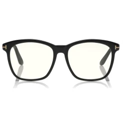Tom Ford Eyewear Tom Ford - Blue Block Optical Glasses - Round Acetate Optical Glasses - Black - FT5481-B - Optical Glasses - - Avvenice^ Sunglasses & Eyewear