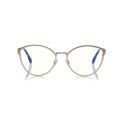 Tom Ford Eyewear Tom Ford - Blue Block Optical Glasses - Round Metal Optical Glasses - Charcoal - FT5573-B - Optical Glasses - - Avvenice