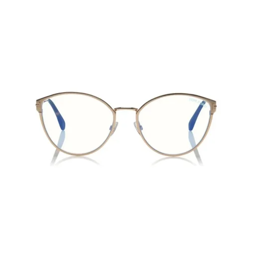 Tom Ford Eyewear Tom Ford - Blue Block Optical Glasses - Round Metal Optical Glasses - Charcoal - FT5573-B - Optical Glasses - - Avvenice