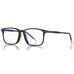 Tom Ford Eyewear Tom Ford - Blue Block Optical Glasses - Square Acetate Optical Glasses - Black - FT5607-B - Optical Glasses - - Avvenice