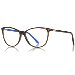 Tom Ford Eyewear Tom Ford - Blue Block Optical Glasses - Round Optical Glasses - Havana - FT5616-B - Optical Glasses - - Avvenice