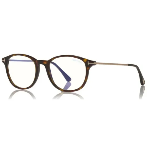 Tom Ford Eyewear Tom Ford - Blue Block Optical Glasses - Round Optical Glasses - Dark Havana - FT5553-B - Optical Glasses - - Avvenice