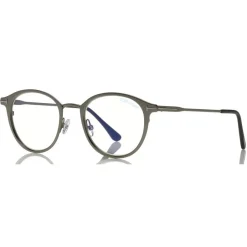 Tom Ford Eyewear Tom Ford - Blue Block Optical Glasses - Round Metal Optical Glasses - Brown - FT5528-B - Optical Glasses - - Avvenice^ Sunglasses & Eyewear