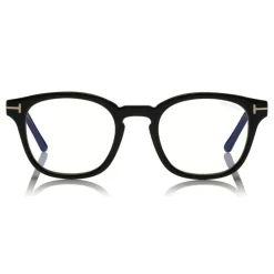 Tom Ford Eyewear Tom Ford - Blue Block Optical Glasses - Round Acetate Optical Glasses - Black - FT5532-B - Optical Glasses - - Avvenice^ Sunglasses & Eyewear