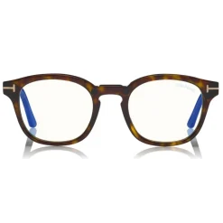 Tom Ford Eyewear Tom Ford - Blue Block Optical Glasses - Round Optical Glasses - Havana - FT5532-B - Optical Glasses - - Avvenice^ Sunglasses & Eyewear