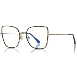 Tom Ford Eyewear Tom Ford - Blue Block Optical Glasses - Butterfly Metal Optical Glasses - Black - FT5630-B - Optical Glasses - - Avvenice^ Sunglasses & Eyewear