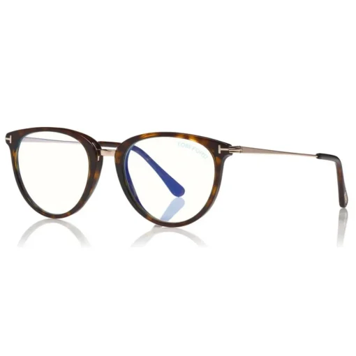 Tom Ford Eyewear Tom Ford - Blue Block Optical Glasses - Round Optical Glasses - Dark Havana - FT5640-B - Optical Glasses - - Avvenice^ Sunglasses & Eyewear