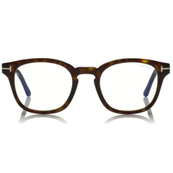 Tom Ford Eyewear Tom Ford - Blue Block Optical Glasses - Round Optical Glasses - Dark Havana - FT5532-B - Optical Glasses - - Avvenice