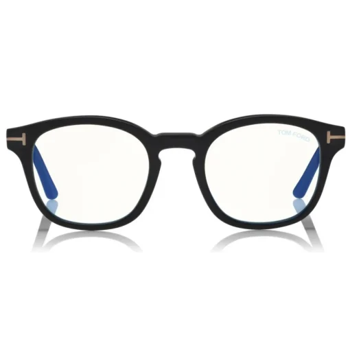 Tom Ford Eyewear Tom Ford - Blue Block Optical Glasses - Round Optical Glasses - Matte Black - FT5532-B - Optical Glasses - - Avvenice