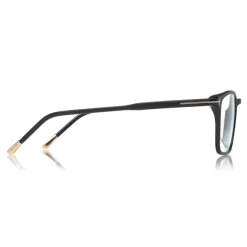 Tom Ford Eyewear Tom Ford - Blue Block Optical Glasses - Square Acetate Optical Glasses - Black - FT5607-B - Optical Glasses - - Avvenice