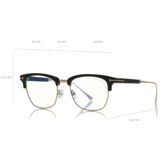 Tom Ford Eyewear Tom Ford - Blue Block Optical Glasses - Square Optical Glasses - Black - FT5590-F-B - Optical Glasses - - Avvenice^ Sunglasses & Eyewear