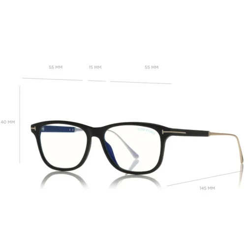 Tom Ford Eyewear Tom Ford - Blue Block Optical Glasses - Square Optical Glasses - Black - FT5589-B - Optical Glasses - - Avvenice^ Sunglasses & Eyewear