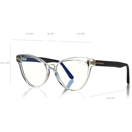 Tom Ford Eyewear Tom Ford - Blue Block Optical Glasses - Cat-Eye Optical Glasses - Clear - FT5639-B - Optical Glasses - - Avvenice^ Sunglasses & Eyewear
