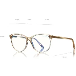 Tom Ford Eyewear Tom Ford - Blue Block Optical Glasses - Cat-Eye Optical Glasses - Pink Ice  - FT5544-B - Optical Glasses - - Avvenice^ Sunglasses & Eyewear