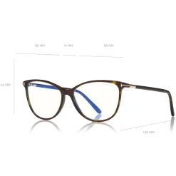Tom Ford Eyewear Tom Ford - Blue Block Optical Glasses - Round Optical Glasses - Havana - FT5616-B - Optical Glasses - - Avvenice