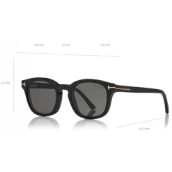 Tom Ford Eyewear Tom Ford - Blue Block Optical Glasses - Round Optical Glasses - Matte Black - FT5532-B - Optical Glasses - - Avvenice