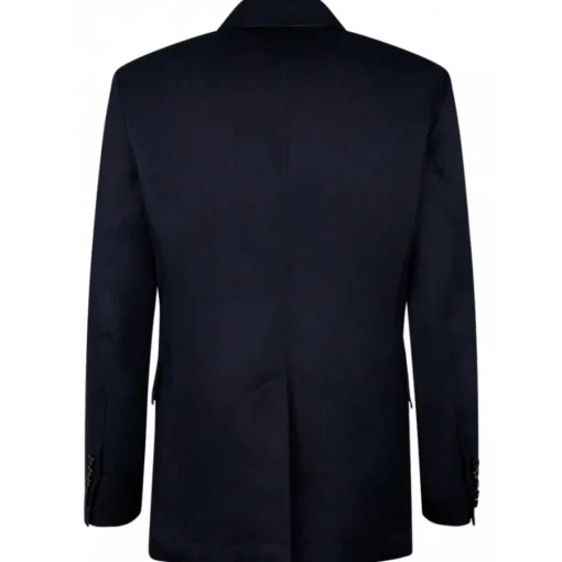 Tom Ford - Blue Cotton Blend Single Breasted Jacket - Exclusive Luxury Collection - Avvenice^ Jackets