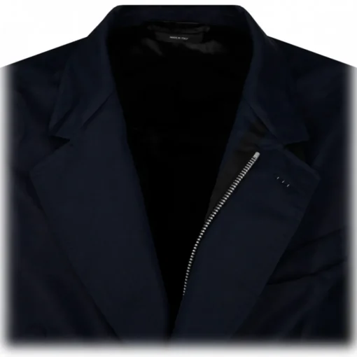 Tom Ford - Blue Cotton Blend Single Breasted Jacket - Exclusive Luxury Collection - Avvenice^ Jackets