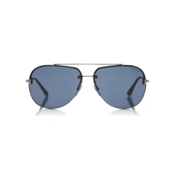 Tom Ford Eyewear Tom Ford - Brad Sunglasses - Pilot Metal Sunglasses - Blue - FT0584 - Sunglasses - - Avvenice^ Sunglasses & Eyewear