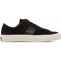 Tom Ford - Brown and Cream Low Top Sneakers - Exclusive Luxury Collection - Avvenice