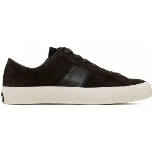 Tom Ford - Brown and Cream Low Top Sneakers - Exclusive Luxury Collection - Avvenice
