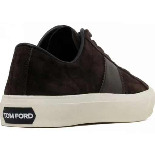 Tom Ford - Brown and Cream Low Top Sneakers - Exclusive Luxury Collection - Avvenice