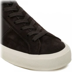 Tom Ford - Brown and Cream Low Top Sneakers - Exclusive Luxury Collection - Avvenice
