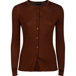 Tom Ford - Brown Jersey Cardigan - Exclusive Luxury Collection - Avvenice^ Knitwears