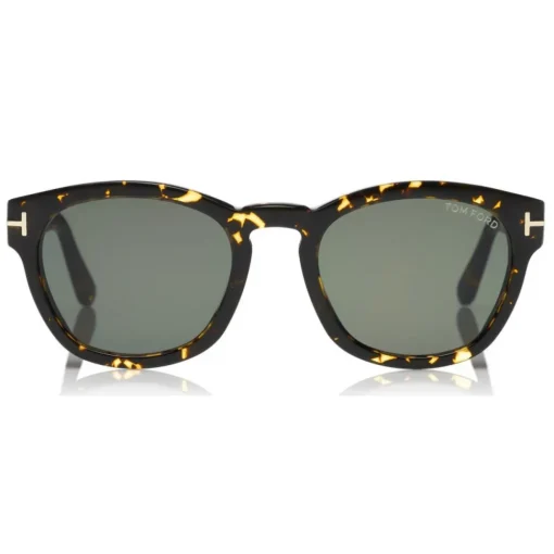 Tom Ford Eyewear Tom Ford - Bryan Sunglasses - Round Acetate Sunglasses - Havana Green - FT0590 - Sunglasses - - Avvenice