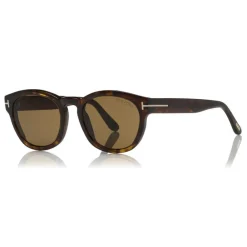 Tom Ford Eyewear Tom Ford - Bryan Sunglasses - Round Acetate Sunglasses - Havana - FT0590 - Sunglasses - - Avvenice^ Sunglasses & Eyewear