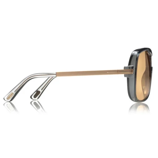 Tom Ford Eyewear Tom Ford - Caine Sunglasses - Navigator Acetate Sunglasses - Grey - FT0800 - Sunglasses - - Avvenice^ Sunglasses & Eyewear