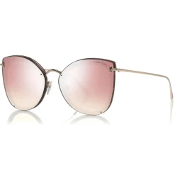 Tom Ford Eyewear Tom Ford - Charlotte Sunglasses - Butterfly Acetate Sunglasses - Havana Pink - FT0657 - Sunglasses - - Avvenice