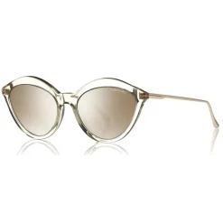 Tom Ford Eyewear Tom Ford - Chloe Sunglasses - Cat-Eye Acetate Sunglasses - Grey Peach - FT0663 - Sunglasses - - Avvenice
