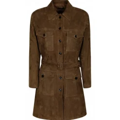 Tom Ford - Chocolate Soft Suede Safari Coat - Exclusive Luxury Collection - Avvenice^ Jackets