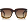 Tom Ford Eyewear Tom Ford - Christian Sunglasses - Square Acetate Sunglasses - Dark Brown - FT0729 - Sunglasses - - Avvenice^ Sunglasses & Eyewear