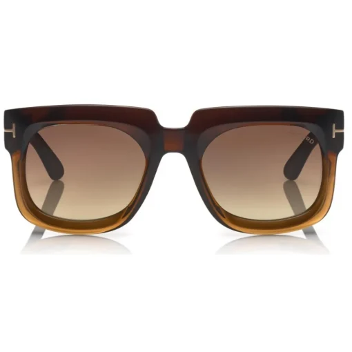 Tom Ford Eyewear Tom Ford - Christian Sunglasses - Square Acetate Sunglasses - Dark Brown - FT0729 - Sunglasses - - Avvenice^ Sunglasses & Eyewear