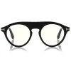 Tom Ford Eyewear Tom Ford - Christopher Optical Glasses - Round Acetate Glasses - Black - FT0633-O - Optical Glasses - - Avvenice^ Sunglasses & Eyewear