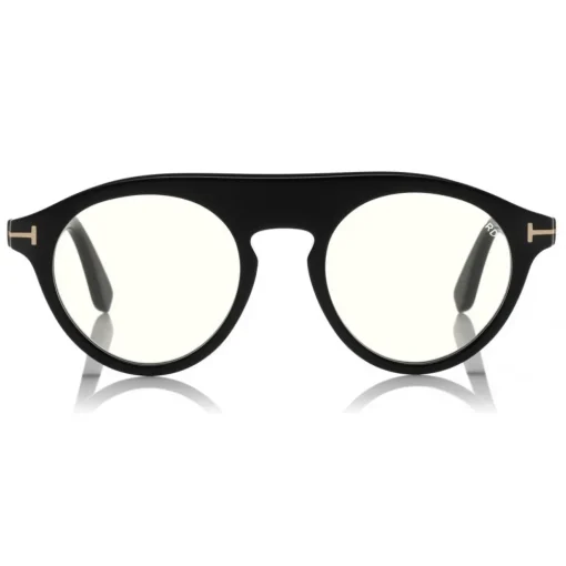 Tom Ford Eyewear Tom Ford - Christopher Optical Glasses - Round Acetate Glasses - Black - FT0633-O - Optical Glasses - - Avvenice^ Sunglasses & Eyewear