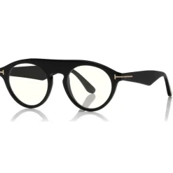 Tom Ford Eyewear Tom Ford - Christopher Optical Glasses - Round Acetate Glasses - Black - FT0633-O - Optical Glasses - - Avvenice^ Sunglasses & Eyewear